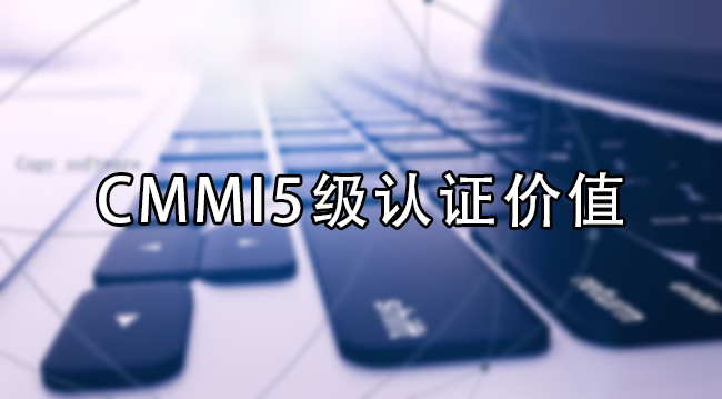 CMMI5级认证价值